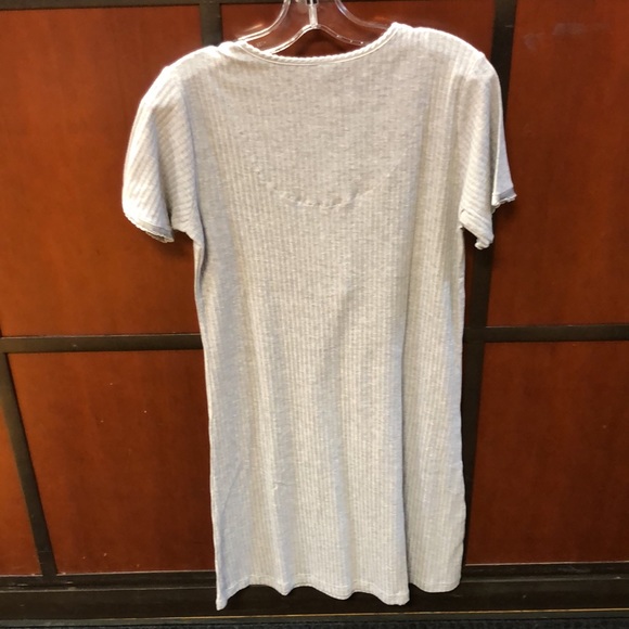 Flat back Rib Nightshirt With Floral Embroidery & Sequin Appliqué - Picture 4 of 4